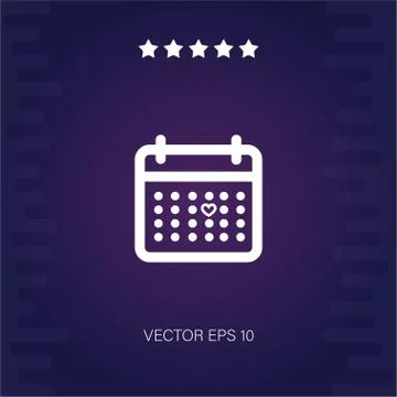 Calendar vector icon Stock Illustration