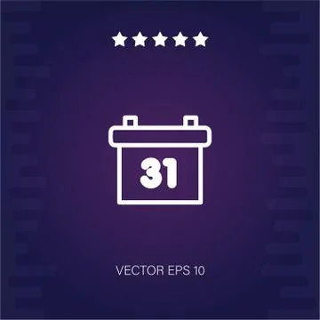 Calendar vector icon Stock Illustration