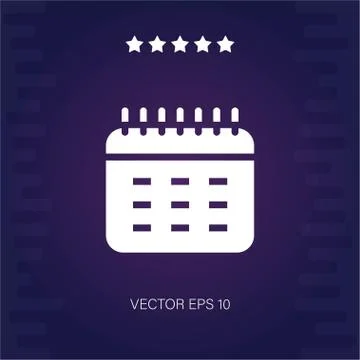 Calendar vector icon Stock Illustration