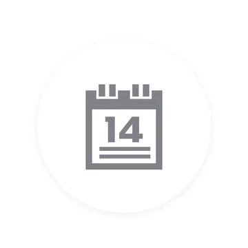 Calendar vector icon Stock Illustration