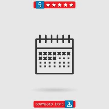 Calendar vector icon Stock-Illustration