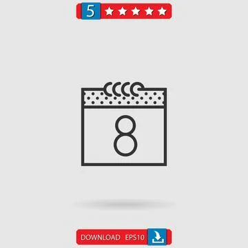 Calendar vector icon Stock Illustration