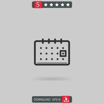 Calendar vector icon Stock Illustration