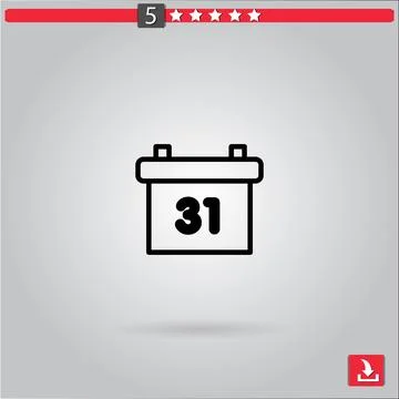 Calendar vector icon Stock Illustration