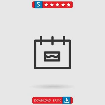 Calendar vector icon Stock Illustration