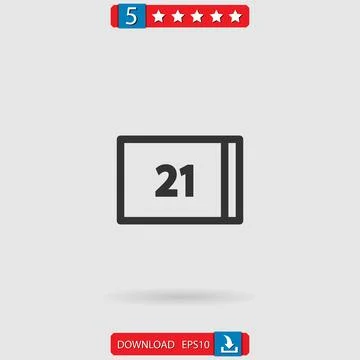 Calendar vector icon Stock Illustration