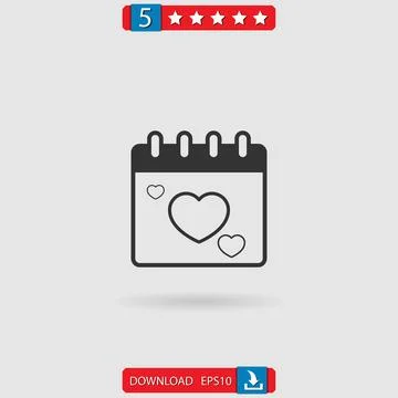 Calendar vector icon Stock Illustration