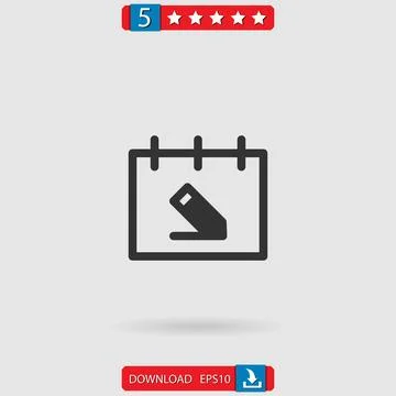 Calendar vector icon Stock Illustration