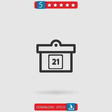 Calendar vector icon Stock Illustration