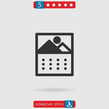 Calendar vector icon Illustrazione stock