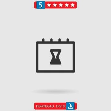 Calendar vector icon Stock Illustration