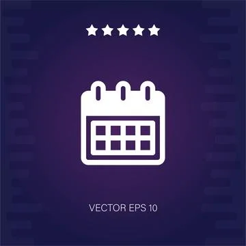 Calendar vector icon Stock Illustration