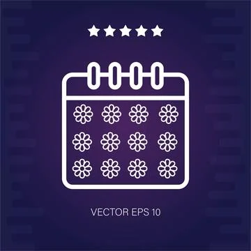 Calendar vector icon Stock Illustration