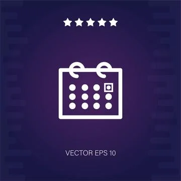 Calendar vector icon Stock Illustration