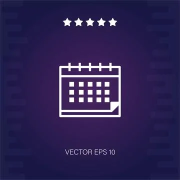 Calendar vector icon Stock Illustration