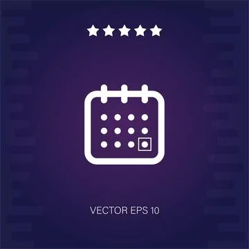 Calendar vector icon Stock Illustration