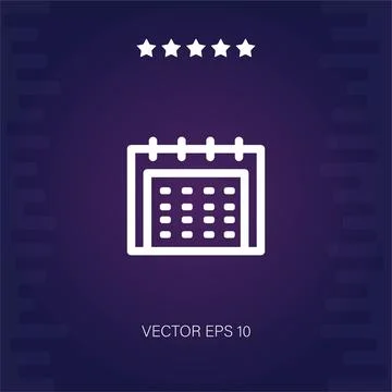 Calendar vector icon Stock Illustration