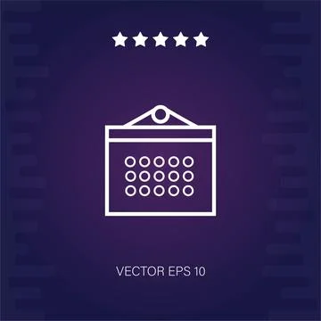 Calendar vector icon Stock Illustration