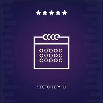 Calendar vector icon Stock Illustration