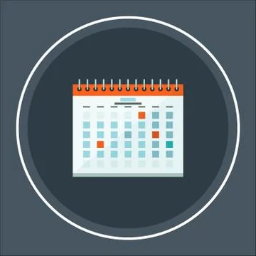 Calendar vector icon. Web design icon Stock Illustration