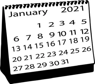Calendar vector illustration isolated on background Stock Illustration