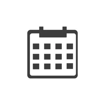 Calendar Vector isolated on white background. Stock Illustration