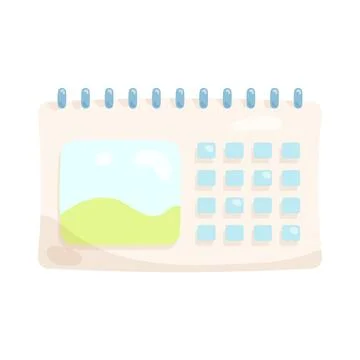 Calendar view Illustrazione stock