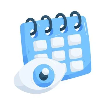Calendar view Illustrazione stock