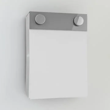 Calendar on a wall background. 3D render Stock Illustration