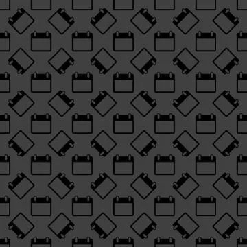 Calendar web icon. flat design. Seamless pattern. 스톡 일러스트