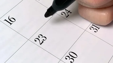 Calendar Winter Break Stock Footage 115849248