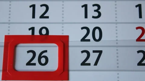 Calendar zoom Stock Footage 40107009