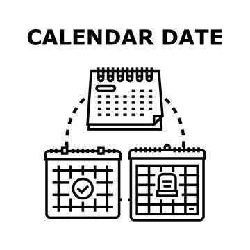 Calendars planning appointments and marking important dates Stock Illustration