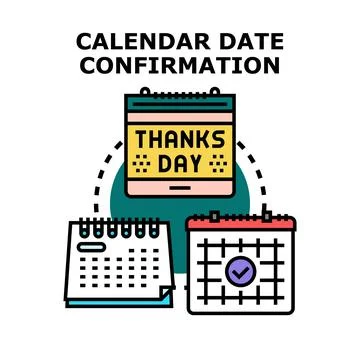 Calendars planning special event dates celebration Stock Illustration