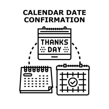 Calendars planning special event dates celebration Stock Illustration