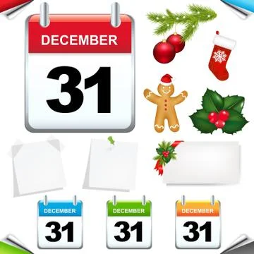 Calendars set Stock Illustration