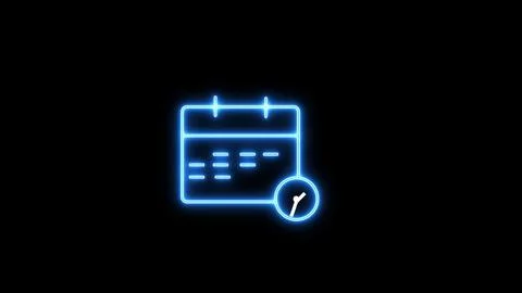 Calender on a black abstract background. 스톡 일러스트