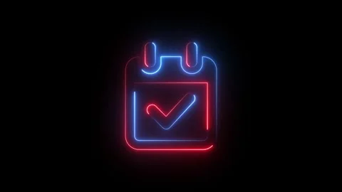 Calender Check mark red and blue 스톡 동영상 331578852