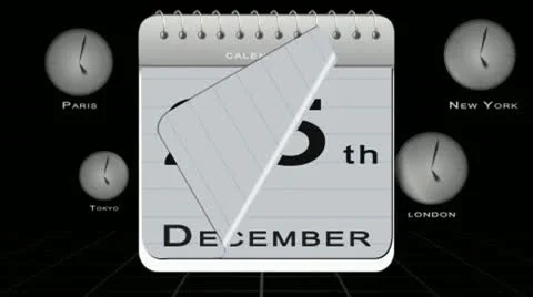 Calender Countdown After Effects stock