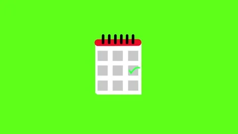 Calender icon animated video concept Stock Footage 260549461
