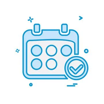 Calender icon design vector Stock Illustration