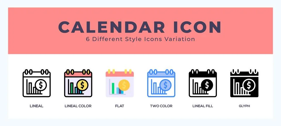 Calender icon vector for web. and mobile app Illustrazione stock