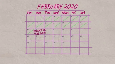 Calender Overlay Stock After Effects