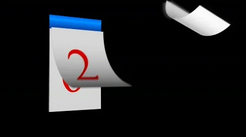 Calender with pages in motion Stock Footage 582537
