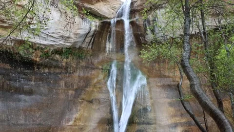 Calf creek falls 2 Stock Footage 229649376