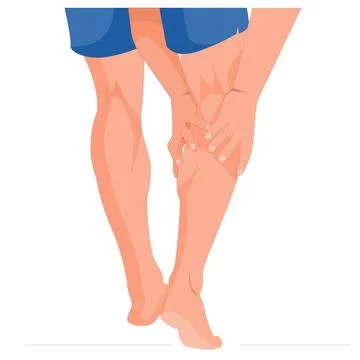 Calf Pain Stock Illustration