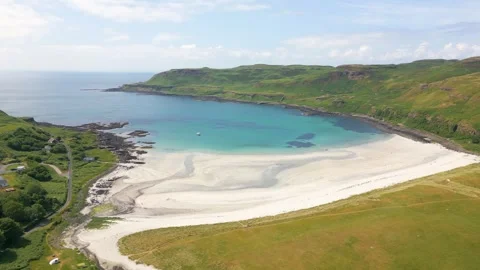 Calgary Beach, Scotland Stock Footage 246382423
