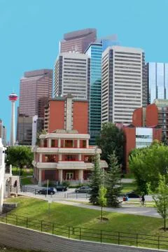 Calgary buildings Stock Photos