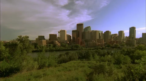 Calgary, city,Time lapse, Alberta,Canada Stock Footage 25889441