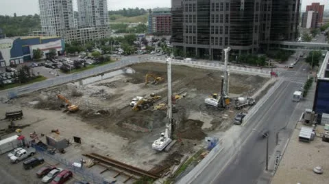 Calgary Construction Site Stock-Footage 12453237